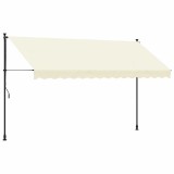 Copertina retractabila, crem, 350x150 cm, tesatura si otel