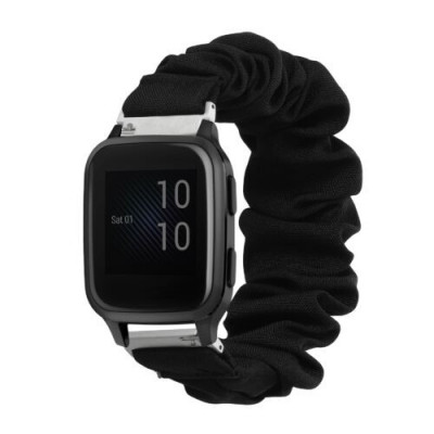 Curea kwmobile pentru Garmin Venu Sq Music /Venu Sq, Textil, Negru, 60485.01 foto