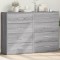 Gossi dulapuri, 2 buc., gri sonoma, 60x31x84 cm, lemn prelucrat