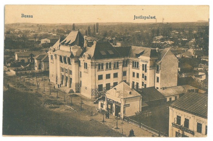 4941 - BUZAU, Justice Palace, Romania - old postcard, CENSOR - used - 1918