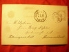 Carte Postala circulata 1891 de la Sebes la Sibiu, Printata