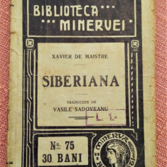 Siberiana. Biblioteca Minervei, 1910 Nr. 75 - Xavier De Maistre