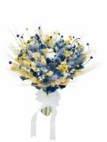Buchet de Flori Eventissimi - Plante Uscate, Galben Albastru, Eventissimi&reg;