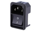Conector Alimentare AC Soclu Tată 10A 250VAC