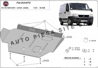 Scut metalic motor Fiat Ducato (230 / 244) fabricat in perioada 1994 - 2006 APS-30,028 foto