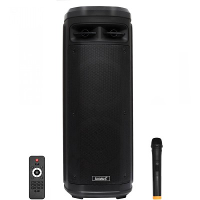 Boxa portabila Samus Ibiza 10, 160W, Radio, Bluetooth, Microfon, Telecomanda, Negru foto