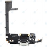 Conector de &icirc;ncărcare flex + Placă de interconectare argintie pentru iPhone 11 Pro