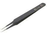 Pensetă PIERGIACOMI ESD ascuțită 120mm pentru lucrări de precizie