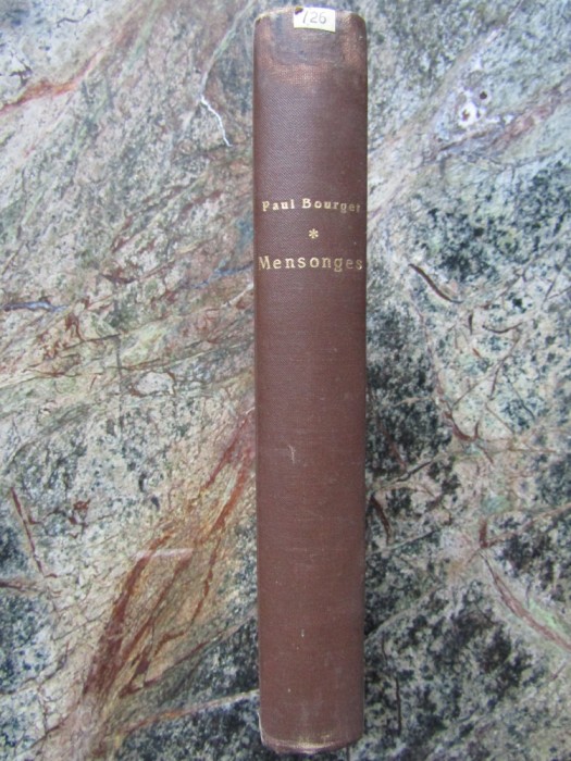 MENSONGES - PAUL BOURGET