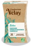 Ceai BIO cu ulei esential relaxare (verbena, hibiscus, rooibos, scortisoara) Velay