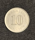 Moneda 10 sen 1976 Malaysia