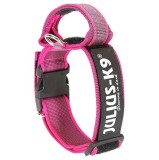 Cumpara ieftin Julius K9 Zgardă pentru c&acirc;ini 40 mm roz 38-53 cm 100HA-K-PN-2015