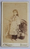 CDV Atelier Romania Bucuresti Bucuresci Bucarest L. Waisman - Fetiță &icirc;n port popular