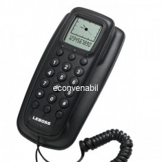 Telefon Fix Analogic de Perete,cu Display LCD si Ceas LeBoss B17 foto