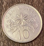 C50 - Moneda foarte veche - Singapore - 10 centi - 2003