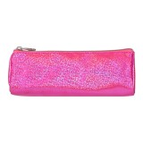 Penar cilindric roz glitter, poliester, 20A 9A 8 cm, neechipat