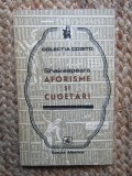 SHAKESPEARE - AFORISME SI CUGETARI , 1975