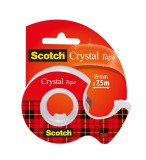 Banda adeziva lucioasa 3M Scotch Crystal cu dispenser 19 mm x 7.5m 1 bucata/pachet Banda adeziva cu dispenser 3M Scotch Crystal Clear 19 mm x 7.5 m tr