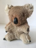 * Jucarie veche Koala, Vintage, blana naturala, 15cm, ochi de sticla