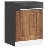 vidaXL Panou pentru mașină de spălat vase &bdquo;Lucca&rdquo; Lemn vechi, lemn