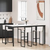 Cumpara ieftin Masa de bar 200 x 100 x 105 cm Lemn de pin masiv Alb