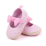 Pantofiori roz cu danteluta alba (Marime Disponibila: 6-9 luni (Marimea 19