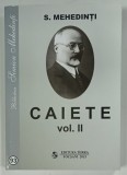 CAIETE VOLUMUL II de S. MEHEDINTI , 2015
