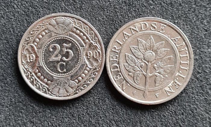 Antilele Olandeze 25 cent centi 1990