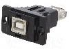 Conector {{Tip conector}}, versiune USB 2.0, {{Orientare spa&amp;#355;iala}}, CLIFF - CP30707NMB