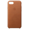 Folie Sticla+ Husa Originala Apple iPhone 6 Plus 6s Plus Saddle Brown, Maro