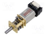 Motor DC HPCB 6V 1,5A cu transmisie și ax D - POLOLU