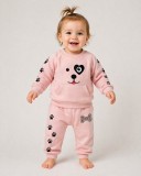 Trening roz pentru fetite din bumbac - Puppy (Marime Disponibila: 18 luni)