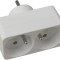 Adaptor 2 prize Domino 2x16 A, alb