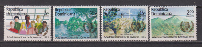 ANUL INTERNATIONAL AL TINERETULUI 1985 REP. DOMINICANA MI.1463-1466 MNH