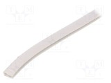Ecran PVC alb pentru orificii şi margini L: 10m H: 14,5mm RST ROZTOCZE