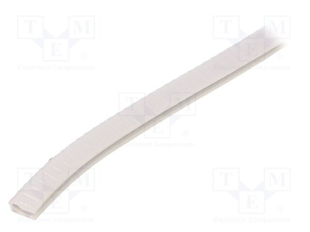Ecran PVC alb pentru orificii şi margini L: 10m H: 14,5mm RST ROZTOCZE