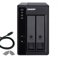 Extensie usb qnap tr-002 2-bay 2.5/3.5 sata 6gbps hdd (neincluse) 1xusb3.11 (type-c) tower psu adaptor