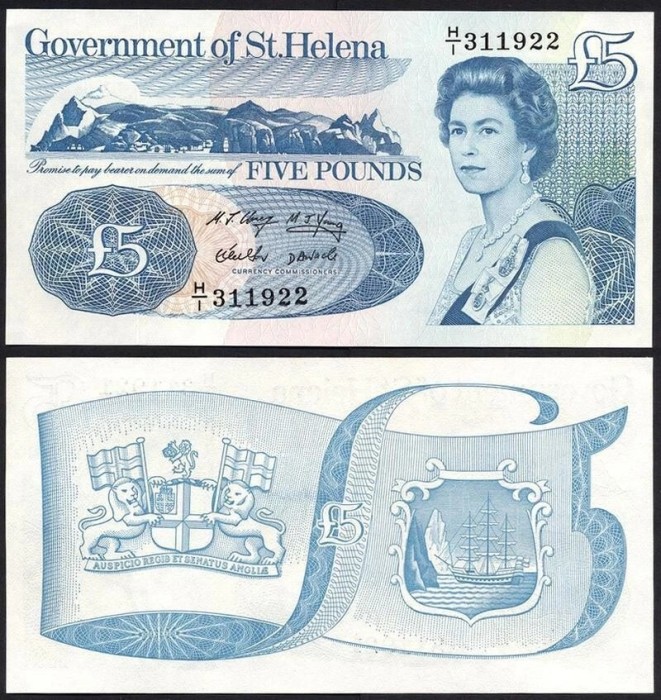 !!! F. RARR : ST. HELENA - 5 POUNDS 1998 - P 11 - UNC