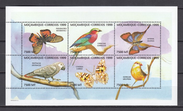 Mozambic 1999 - FAUNA DIVERSA - Michel 15 Eur. - MNH
