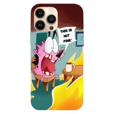 Husa compatibila cu Apple iPhone 14 Pro Max model courage this is not fine, Silicon, TPU, Viceversa foto
