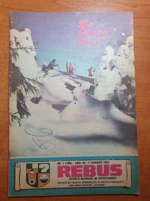 revista rebus 1 ianuarie 1987 foto