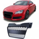 Grila radiator tip fagure fara emblema negru mat, potrivita pentru Audi TT 8J pre-facelift 06-10 Performance AutoTuning