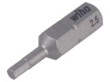 Bit Surubelnita Imbus HEX 2.5mm, 25mm Wiha, Standard