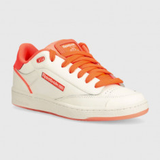 Reebok Classic sneakers din piele Club C culoarea bej, 100074249