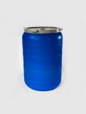 Bidon 420 litri, cu capac prin infiletare, Sterk, Plastic Albastru