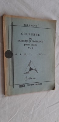 CULEGERE DE EXERCITII SI PROBLEME CLASELE V- X - SAFTA foto