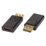 Adaptor HDMI-GN/HDMI-WT mama - DisplayPort tata, Blow, 1080p, Negru