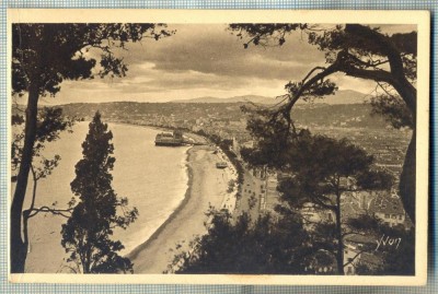 AD 577 C. P. VECHE -COASTA DE AZUR -NICE - VUE GENERALE ET BAIE DES ANGES-FRANTA foto