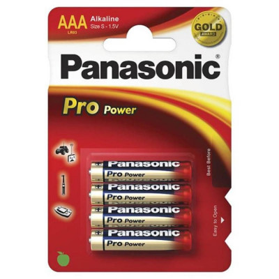 Set 4 Baterii Panasonic Pro Power Alkaline Battery AAA foto