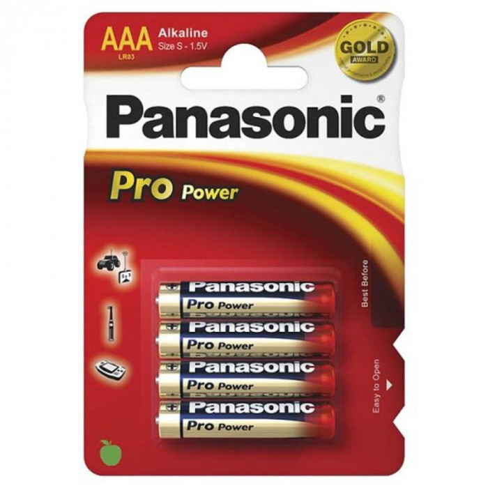 Set 4 Baterii Panasonic Pro Power Alkaline Battery AAA